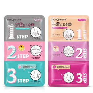 BIOAQUA Face Care Nose Mask Remove Blackhead Acne Remover Clear Beauty Clean Cosmetic 3 Step Kit - azdentz