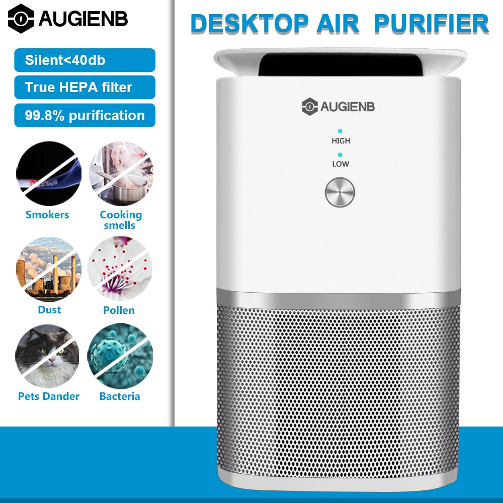 Air Purifier with True Hepa Filter Odor Allergies Eliminator - azdentz