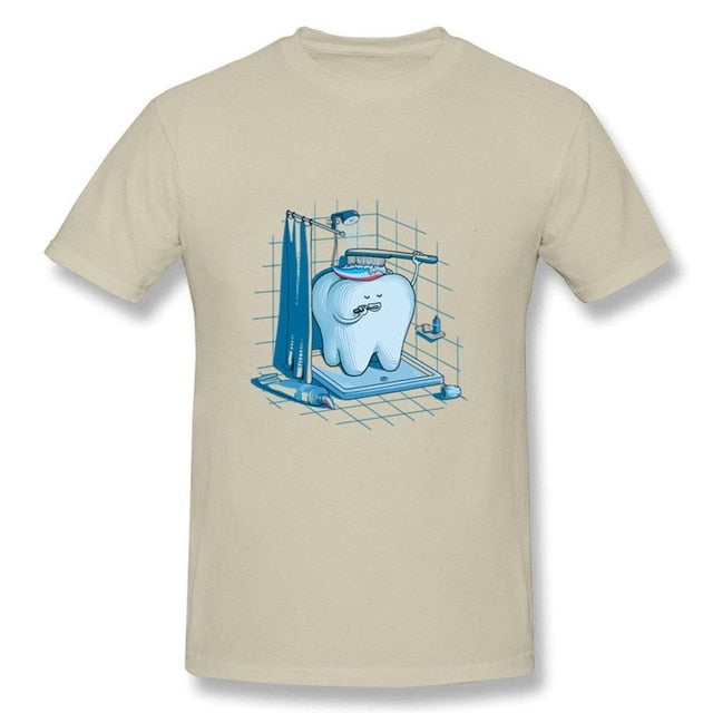 t shirt Men Dental Hygiene Tooth Healthy  tshirt - azdentz