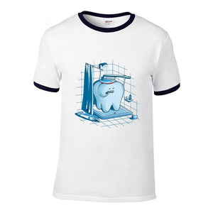 t shirt Men Dental Hygiene Tooth Healthy  tshirt - azdentz