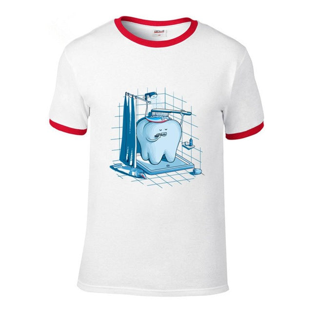 t shirt Men Dental Hygiene Tooth Healthy  tshirt - azdentz