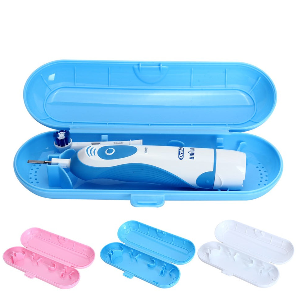 Portable Electric Toothbrush with Holder Travel Safe Case Box - azdentz